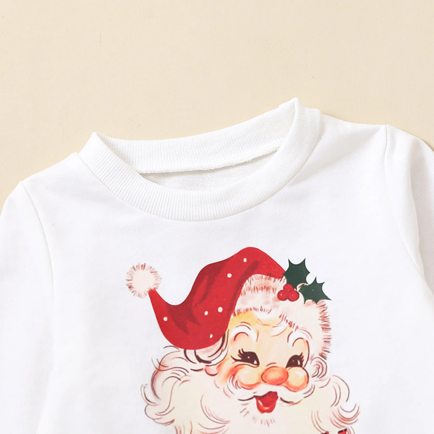 2 Pieces Set Baby Kid Girls Christmas Letters Cartoon Print Tops And Pants Wholesale 23101520