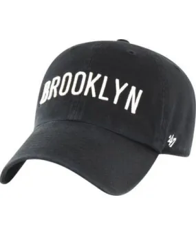 '47 Men's NBA Brooklyn Nets Core Wordmark Clean Up Adjustable Hat