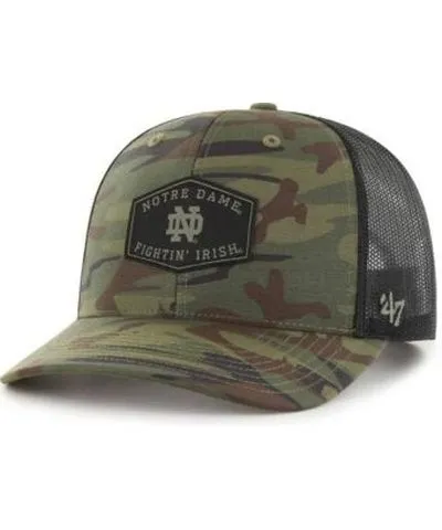 '47 Men's NCAA Camo/Black Notre Dame Fighting Irish OHT Military Appreciation Cargo Convoy Adjustable Hat