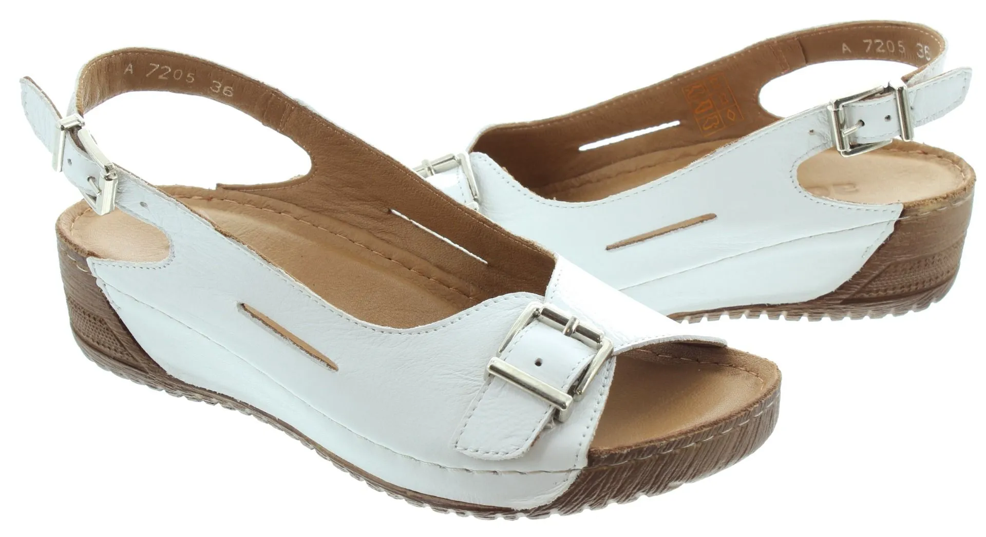 ADESSO Ladies Honey Buckle Sandals In White