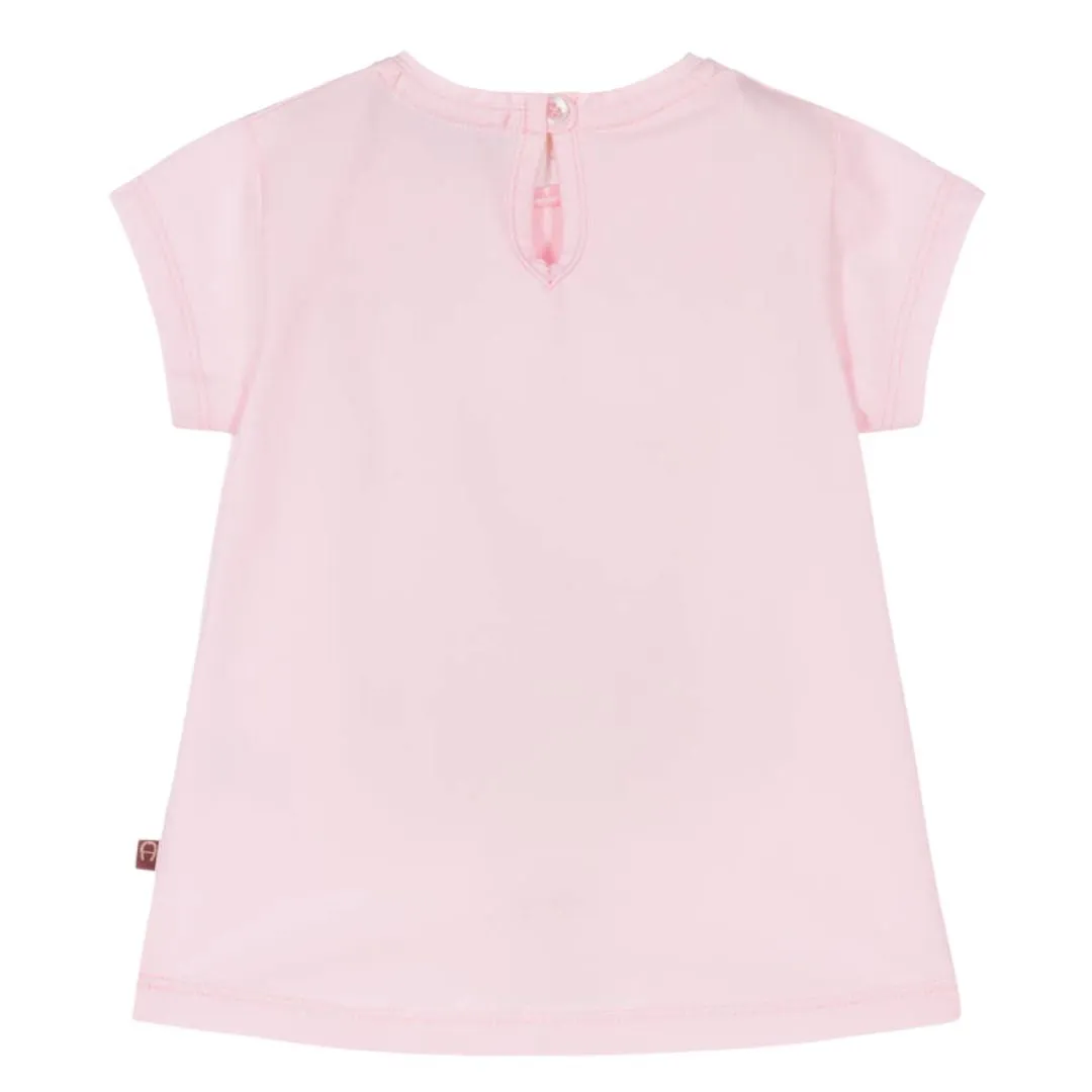 Aigner T-Shirt Bow Logo Pink