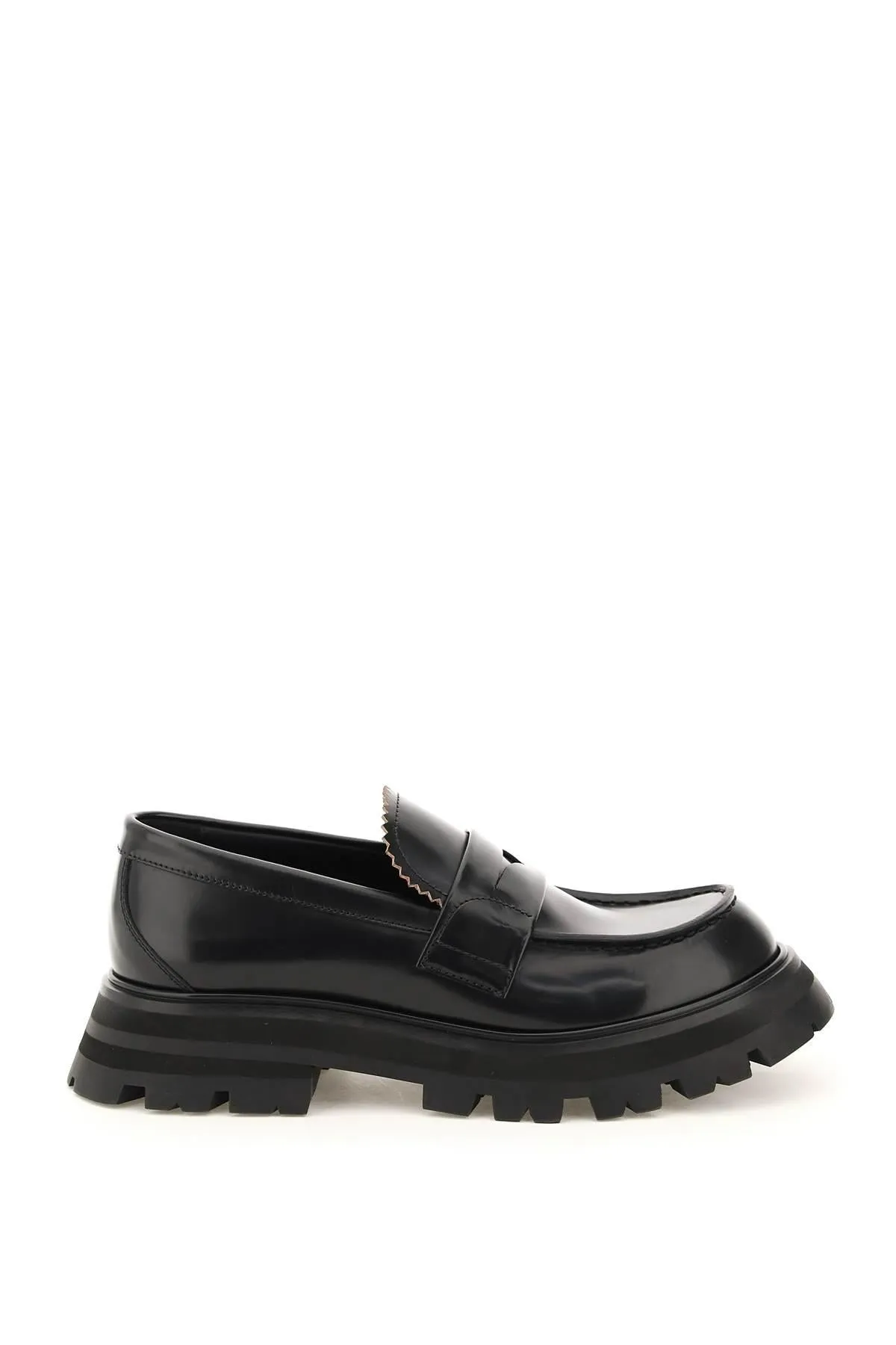 Alexander McQueen    Alexander Mcqueen Wander Leather Moccasin