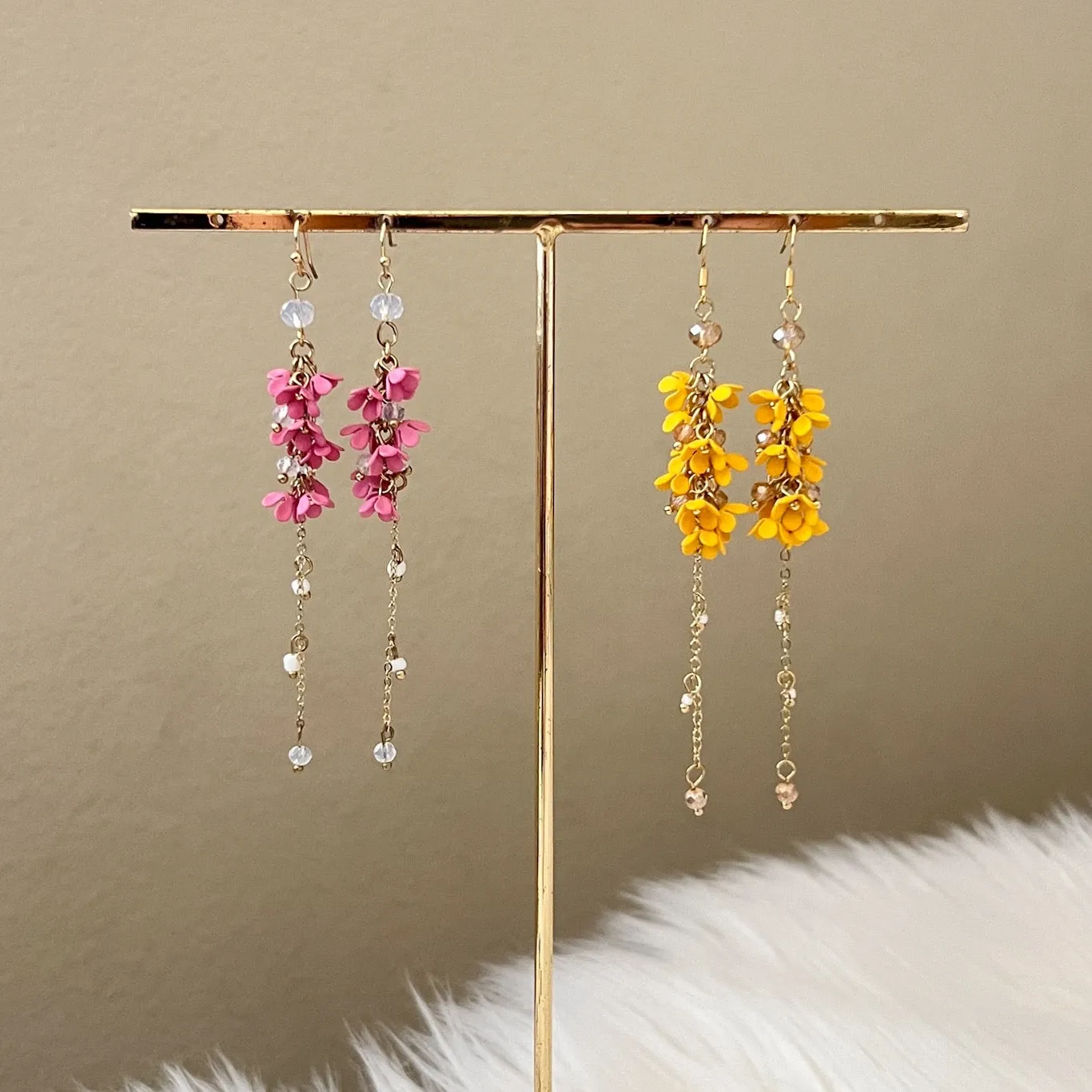 Angelica Flower Drop Earrings - 4 Colors!