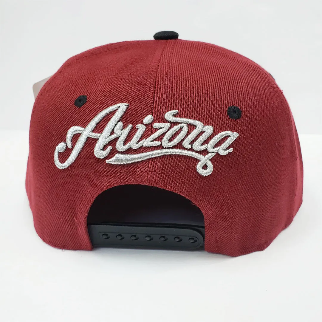 Arizona Football Phoenix Snapback Hat - Burgundy