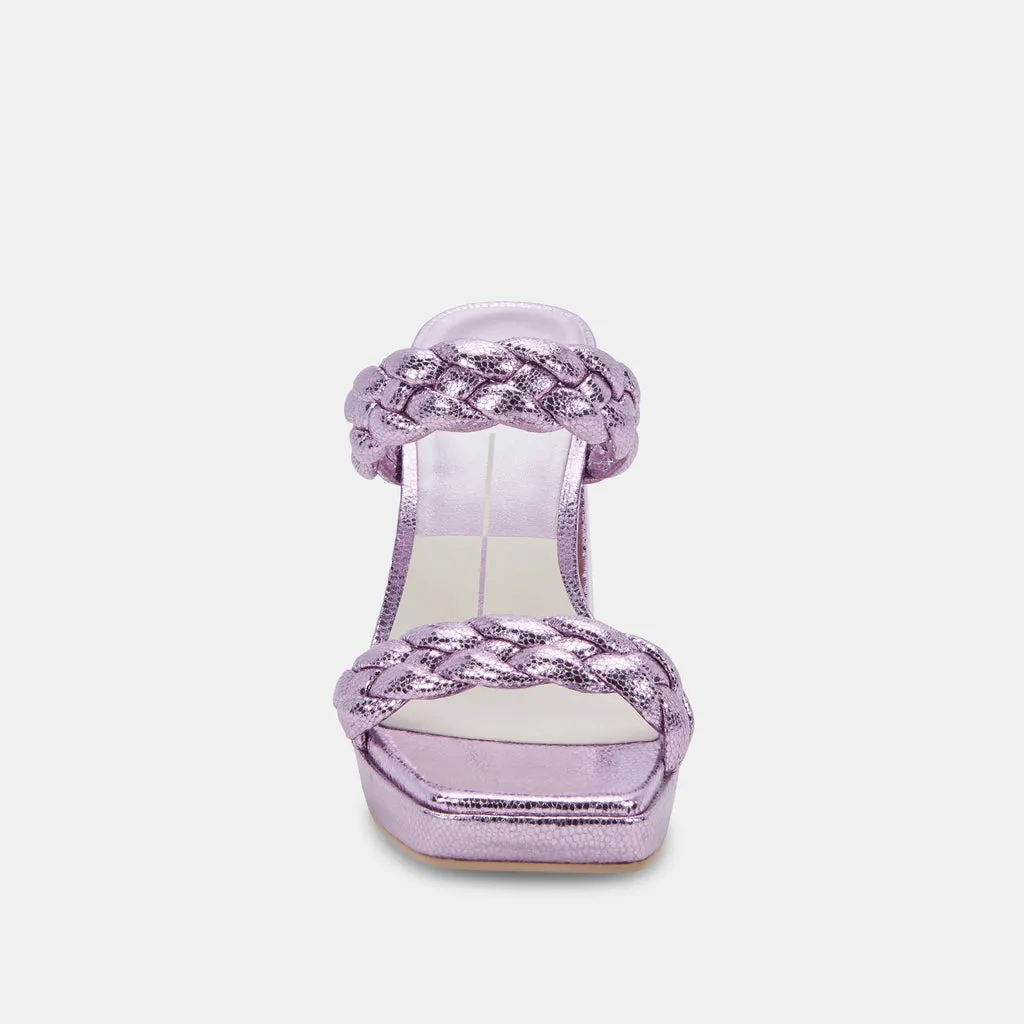 ASHBY Platform Heels Lilac Crackled Stella | Lilac Stella Heeled Sandals– Dolce Vita 6887435665474