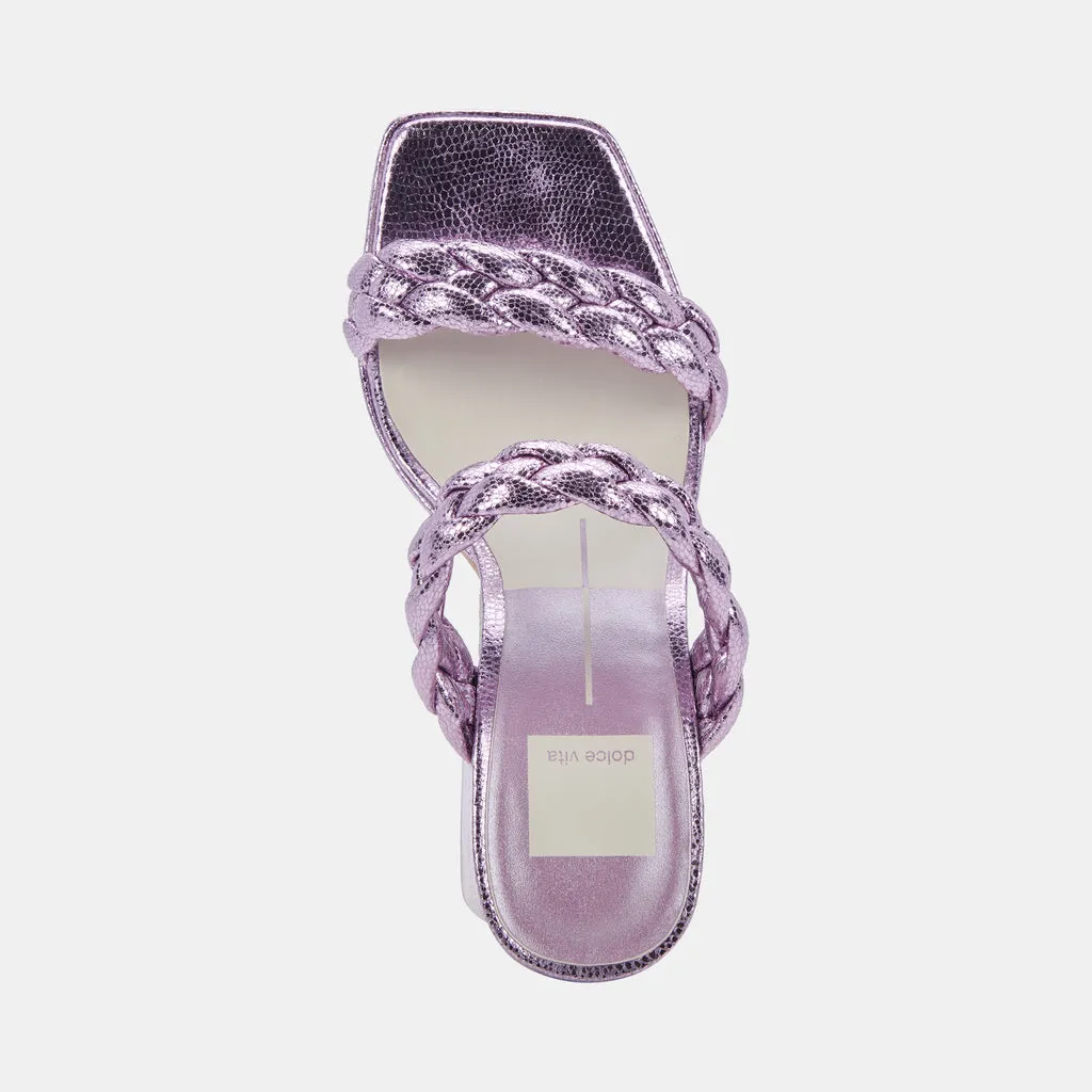 ASHBY Platform Heels Lilac Crackled Stella | Lilac Stella Heeled Sandals– Dolce Vita 6887435665474