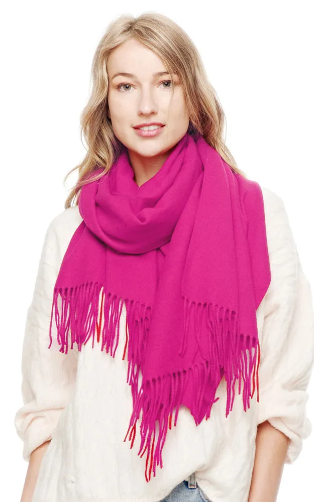 BASC2044 Solid Super Soft Cashmere Blended Oblong Scarf