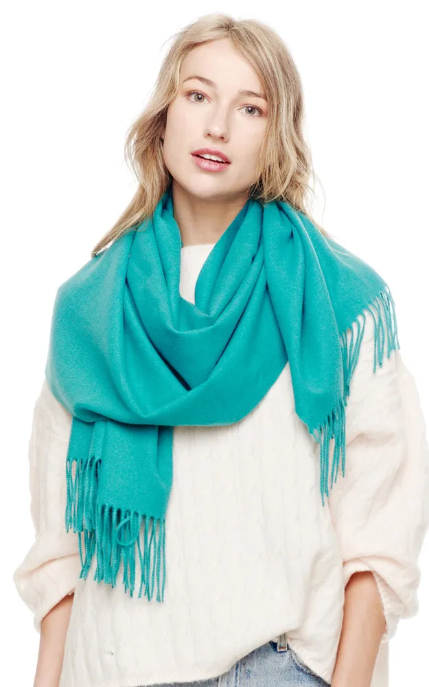 BASC2044 Solid Super Soft Cashmere Blended Oblong Scarf