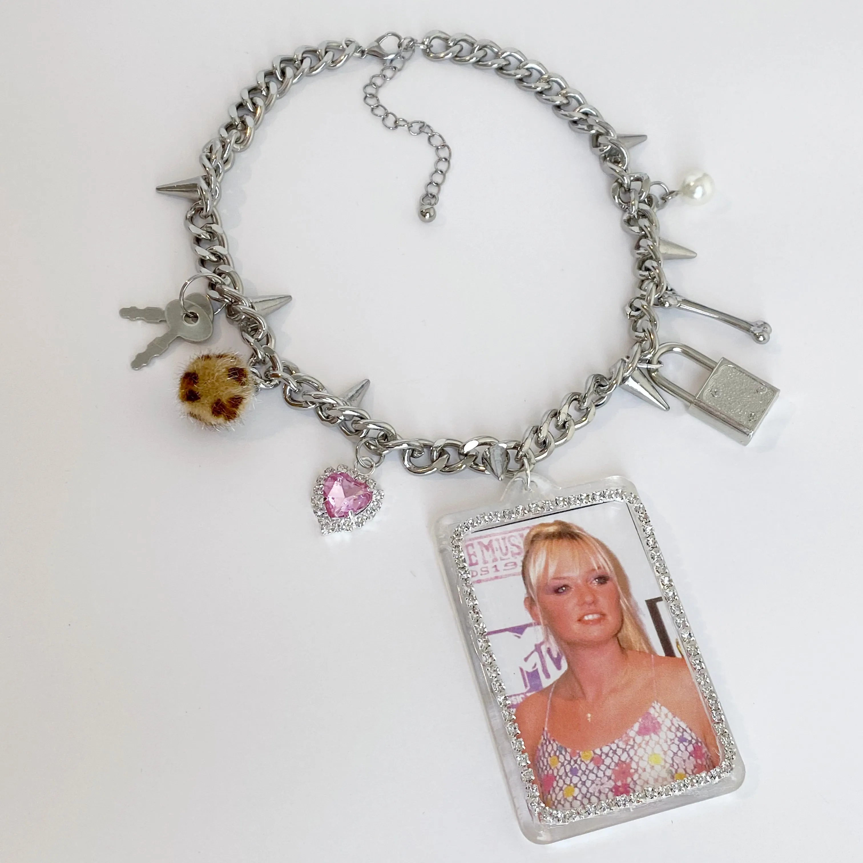 Bedazzled Vintage Baby Spice Punk Remix Necklace