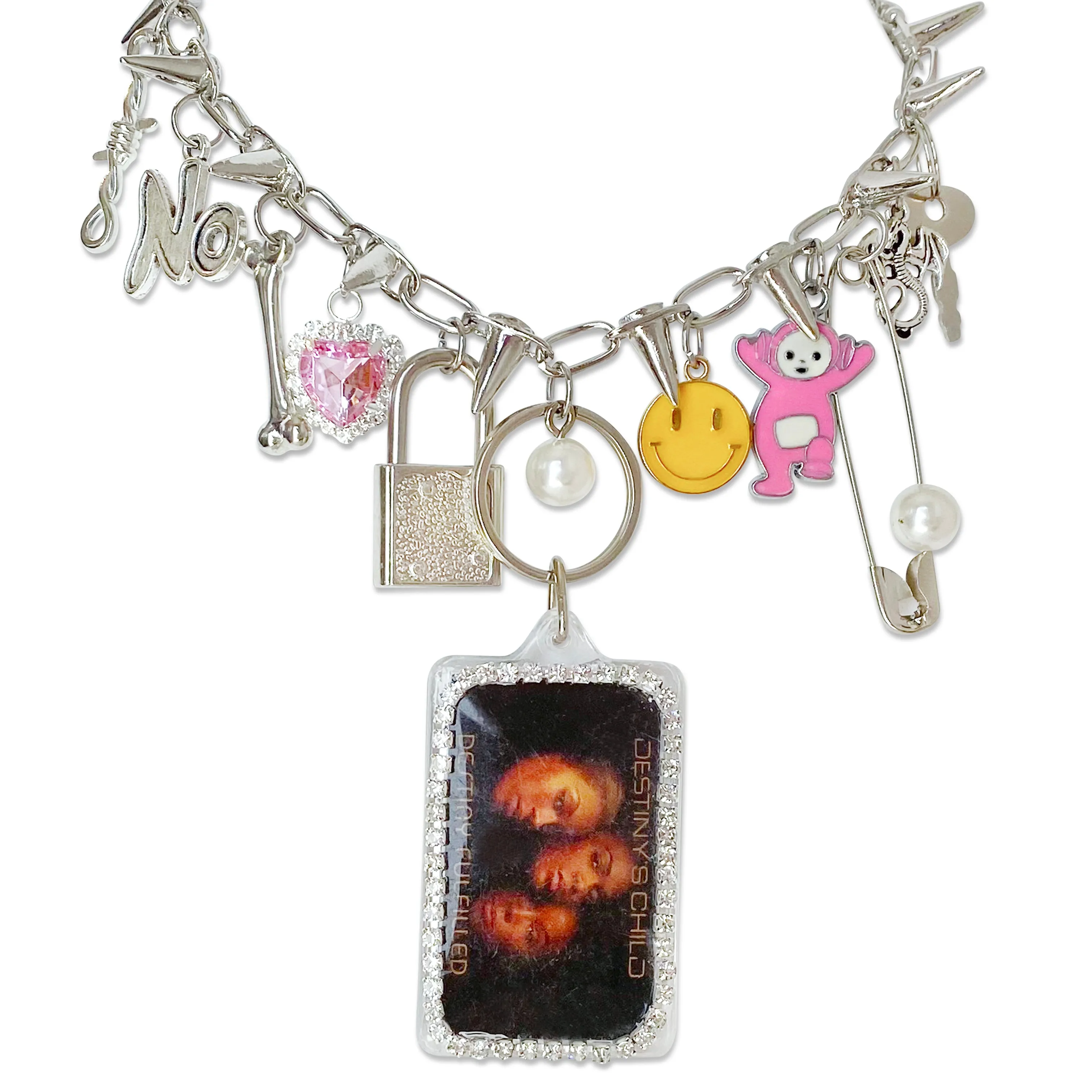 Bedazzled Vintage Destiny's Child Punk Remix Necklace