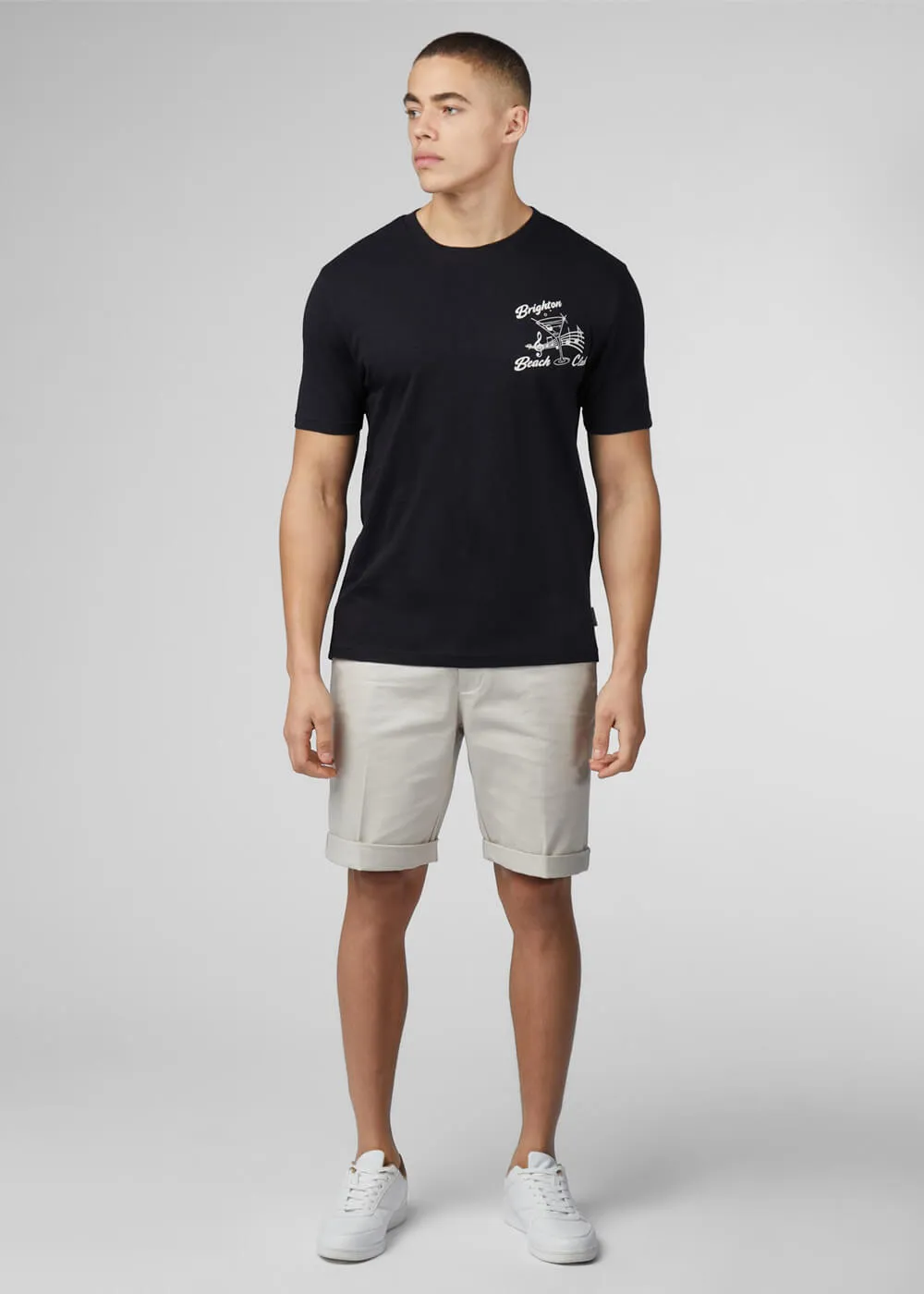 Ben Sherman Brighton Beach Club T-Shirt Black