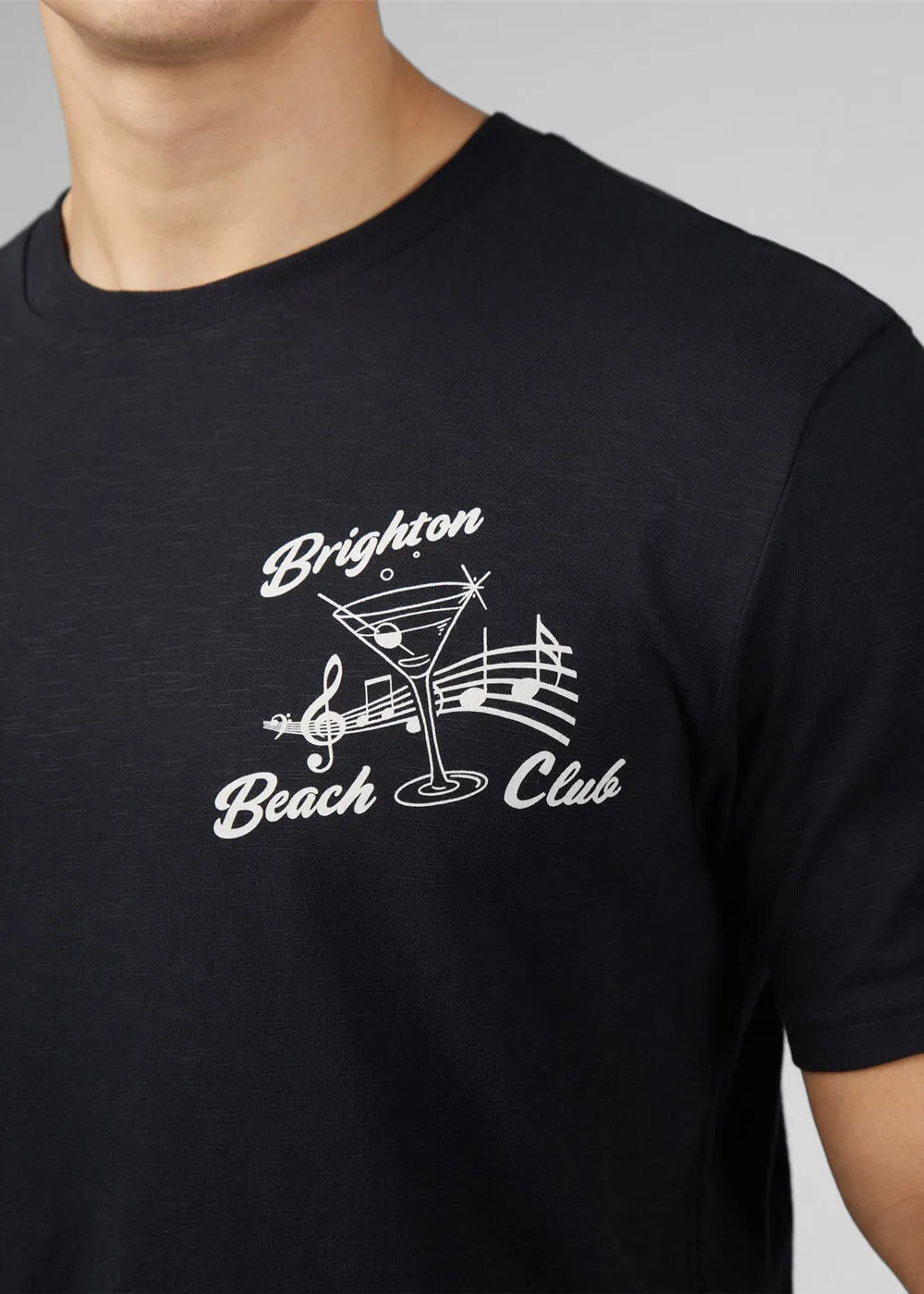 Ben Sherman Brighton Beach Club T-Shirt Black