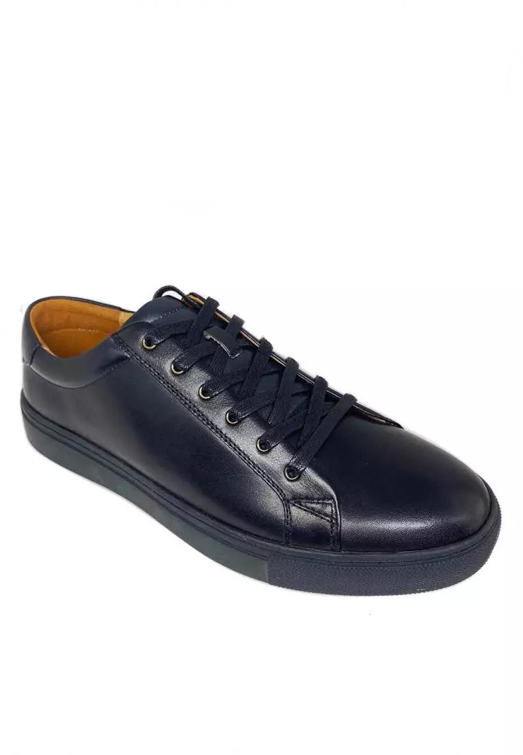 Black Cow Leather Sneaker 0072