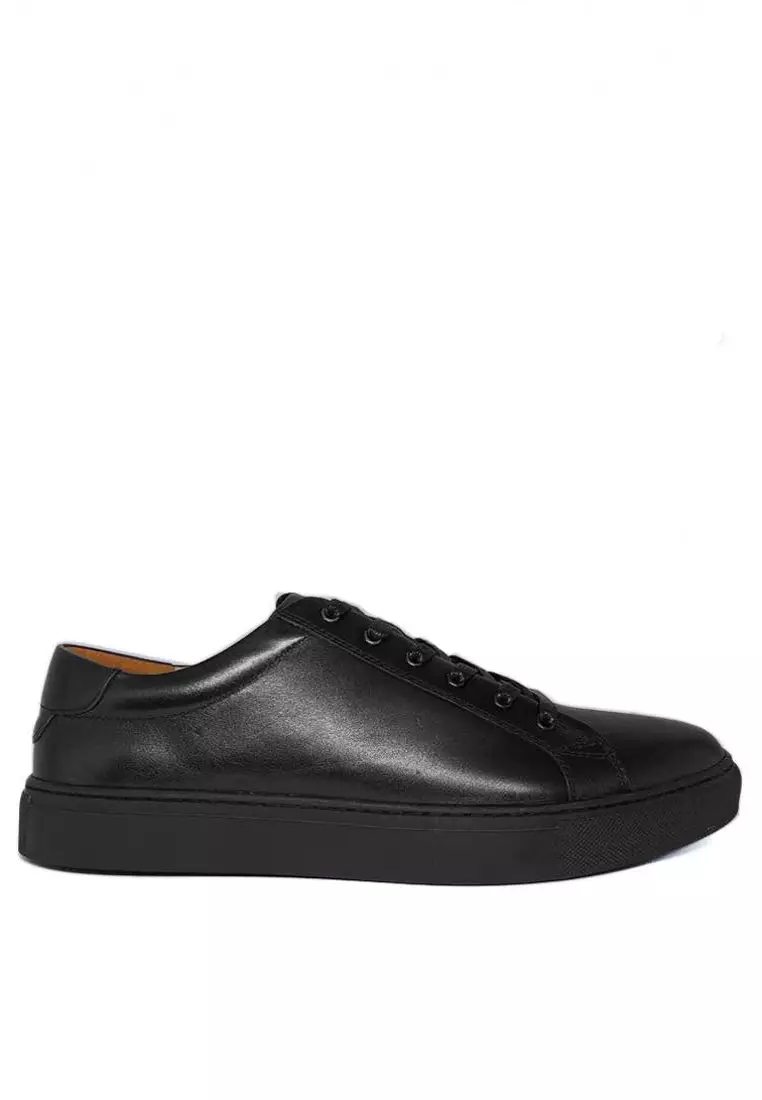 Black Cow Leather Sneaker 0072