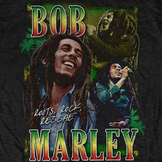 Bob Marley Roots Rock Reggae Homage T-Shirt