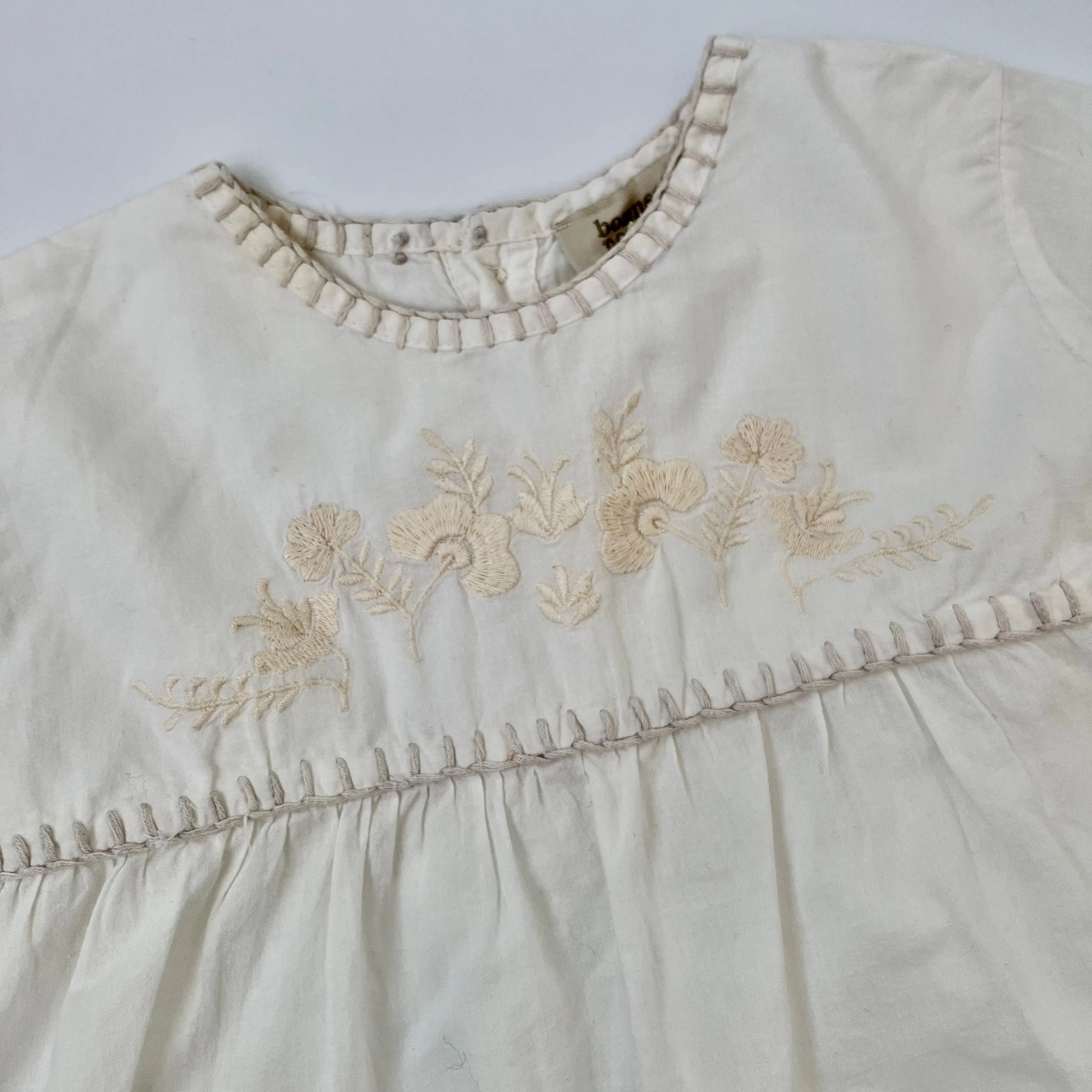 Bonnet A Pompon Embroidered Blouse: 3 Years