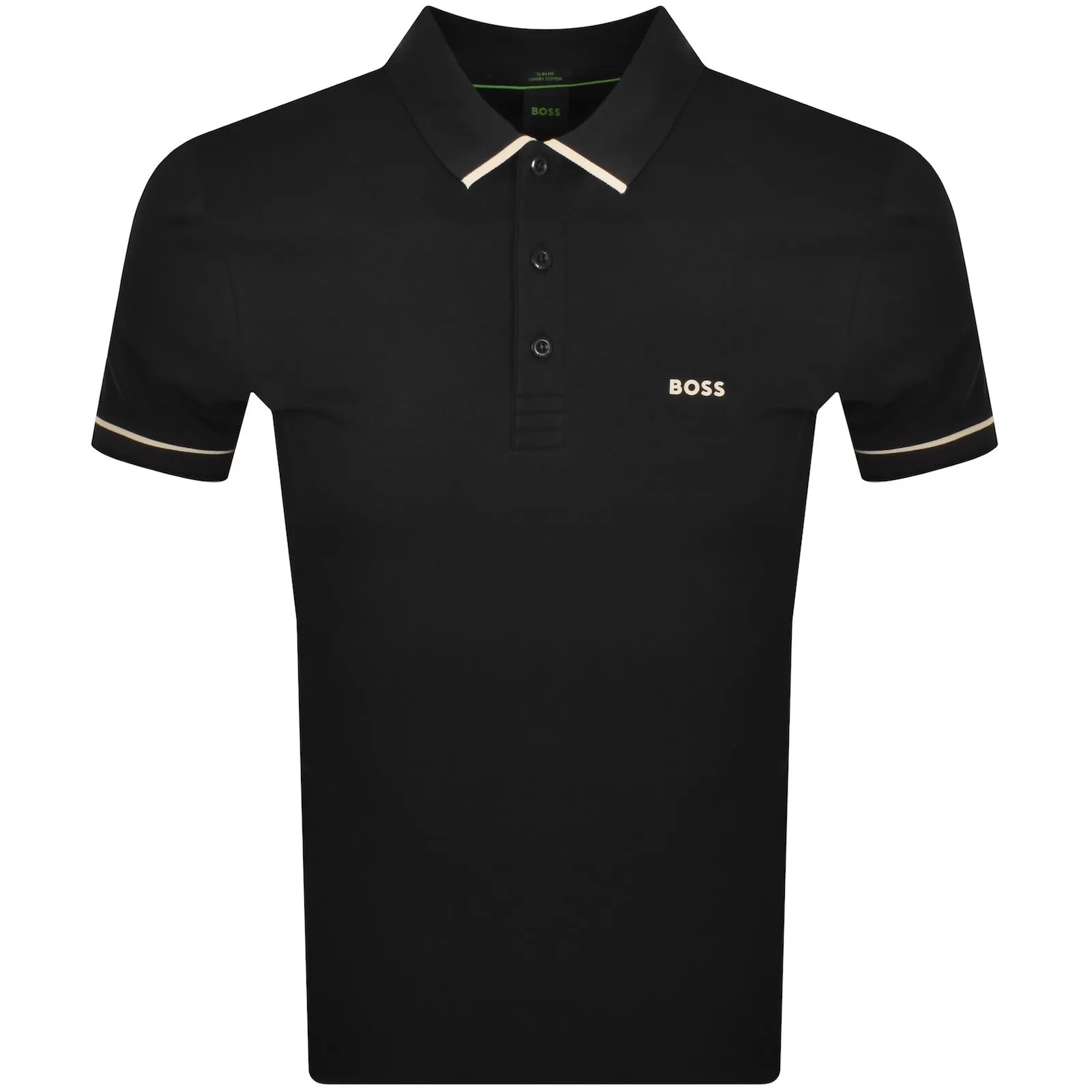 BOSS Paule Polo T Shirt Black