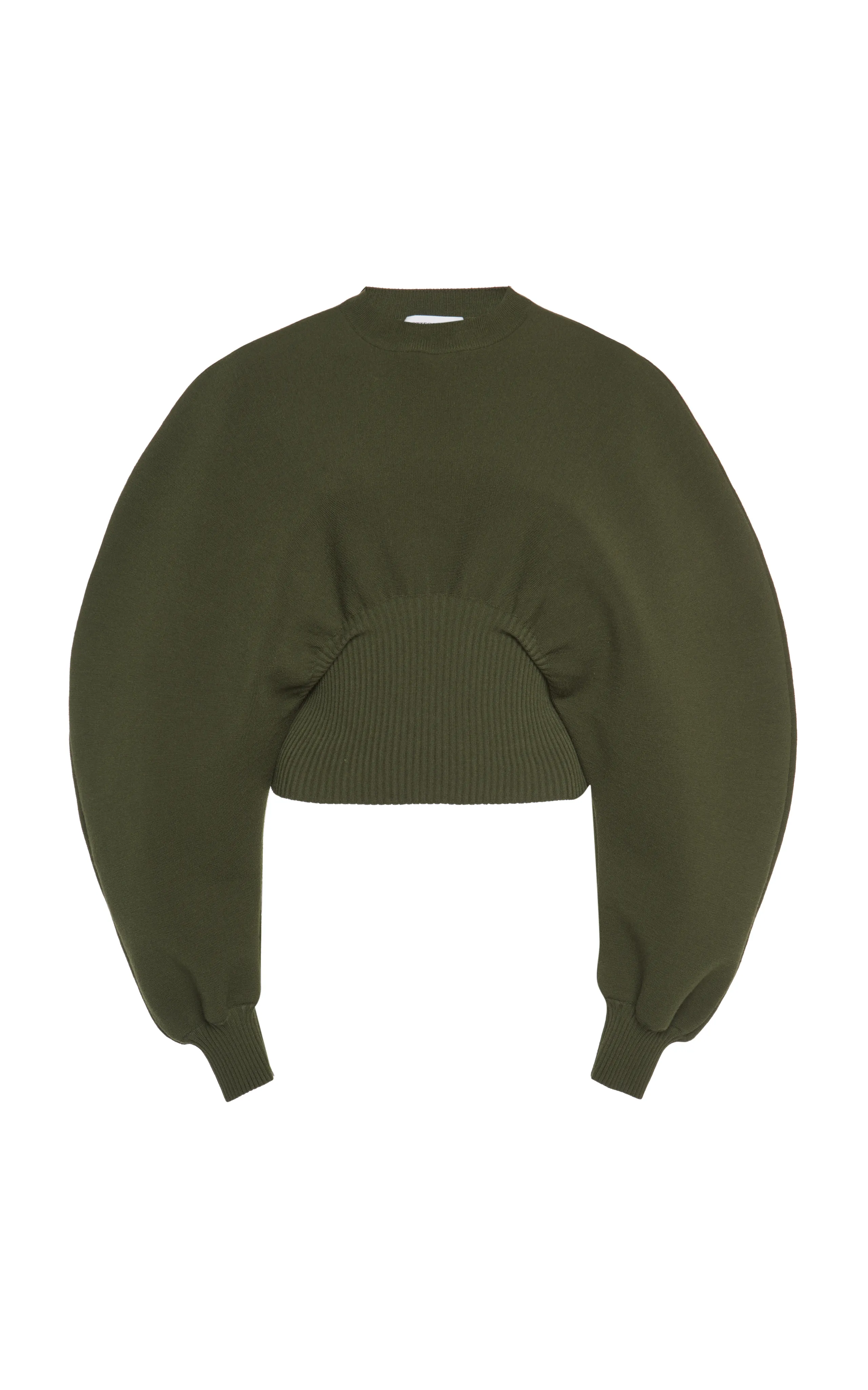 Bottega Veneta Ribbed-Trim Wool Knit Sweater