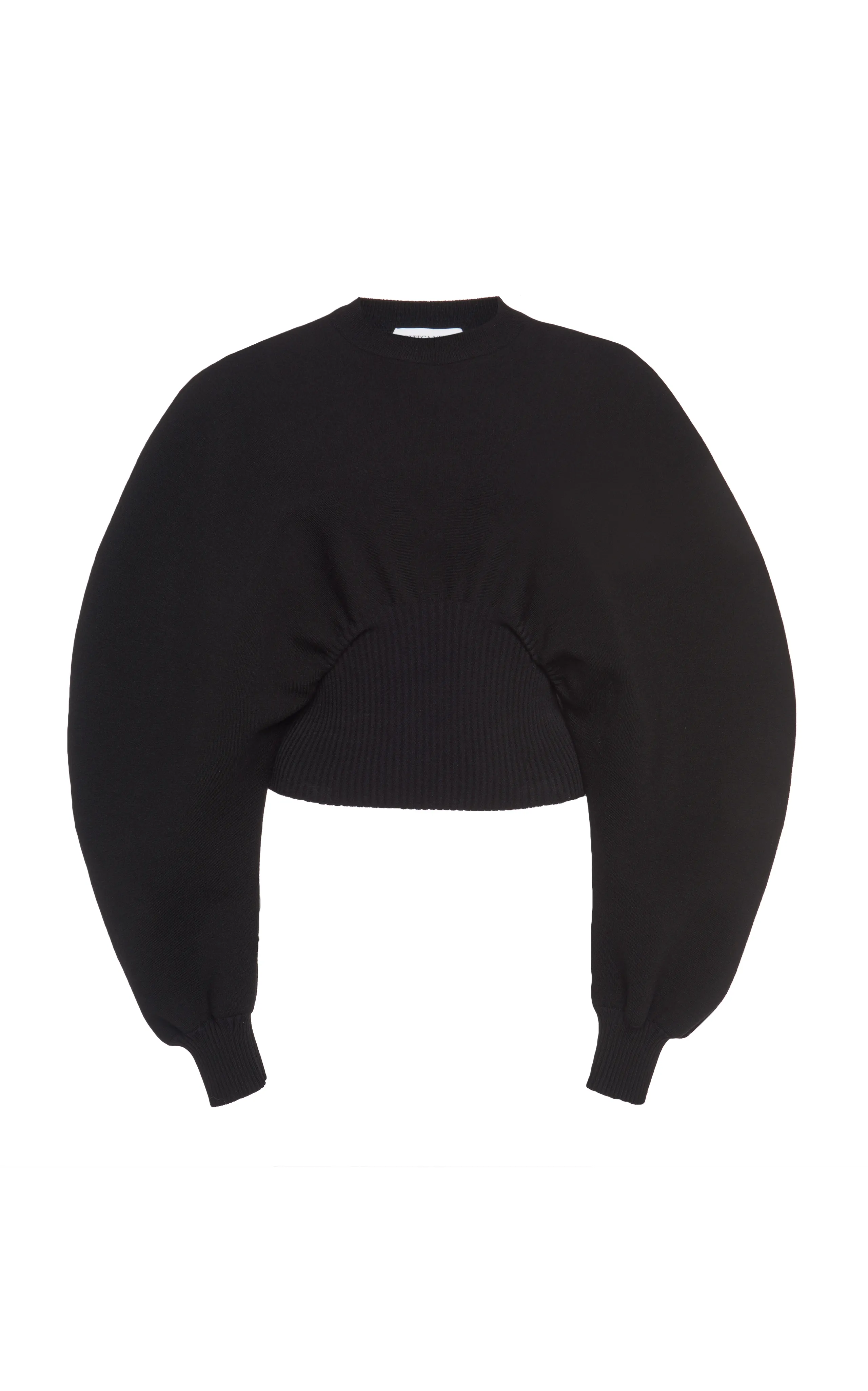 Bottega Veneta Ribbed-Trim Wool Knit Sweater