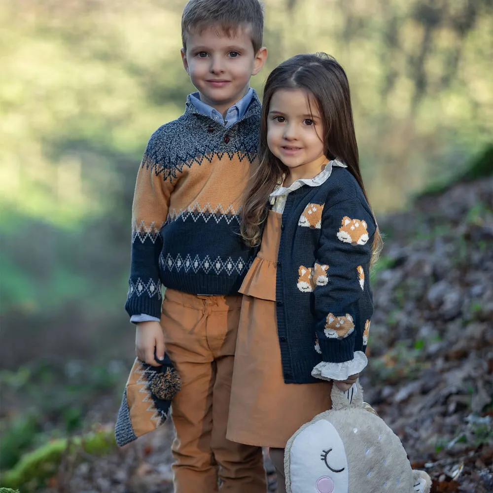 Boys Blue Knitted Sweater 