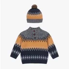 Boys Blue Knitted Sweater 