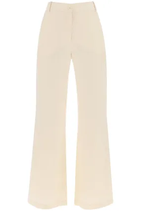 By malene birger carass linen blend pants Q71784005 PEARL