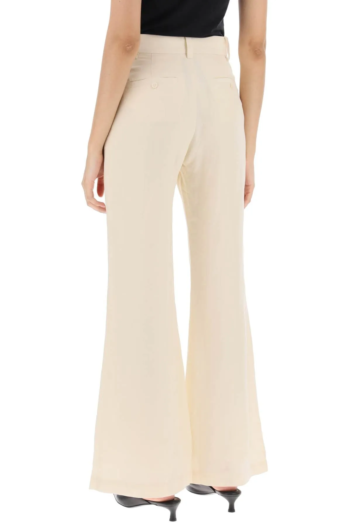 By malene birger carass linen blend pants Q71784005 PEARL