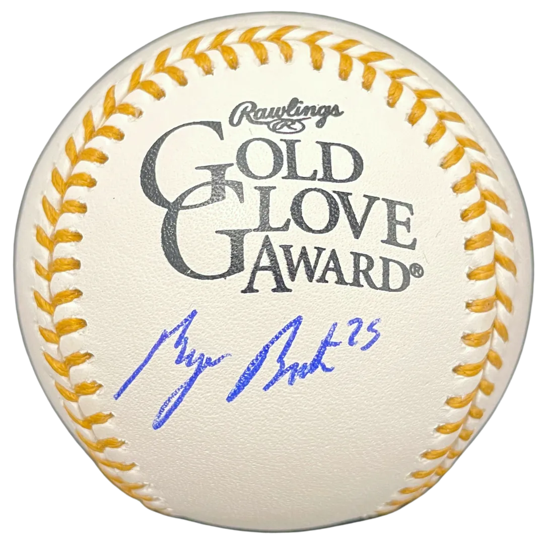 Byron Buxton Autographed Rawlings Gold Glove Baseball Minnesota Twins