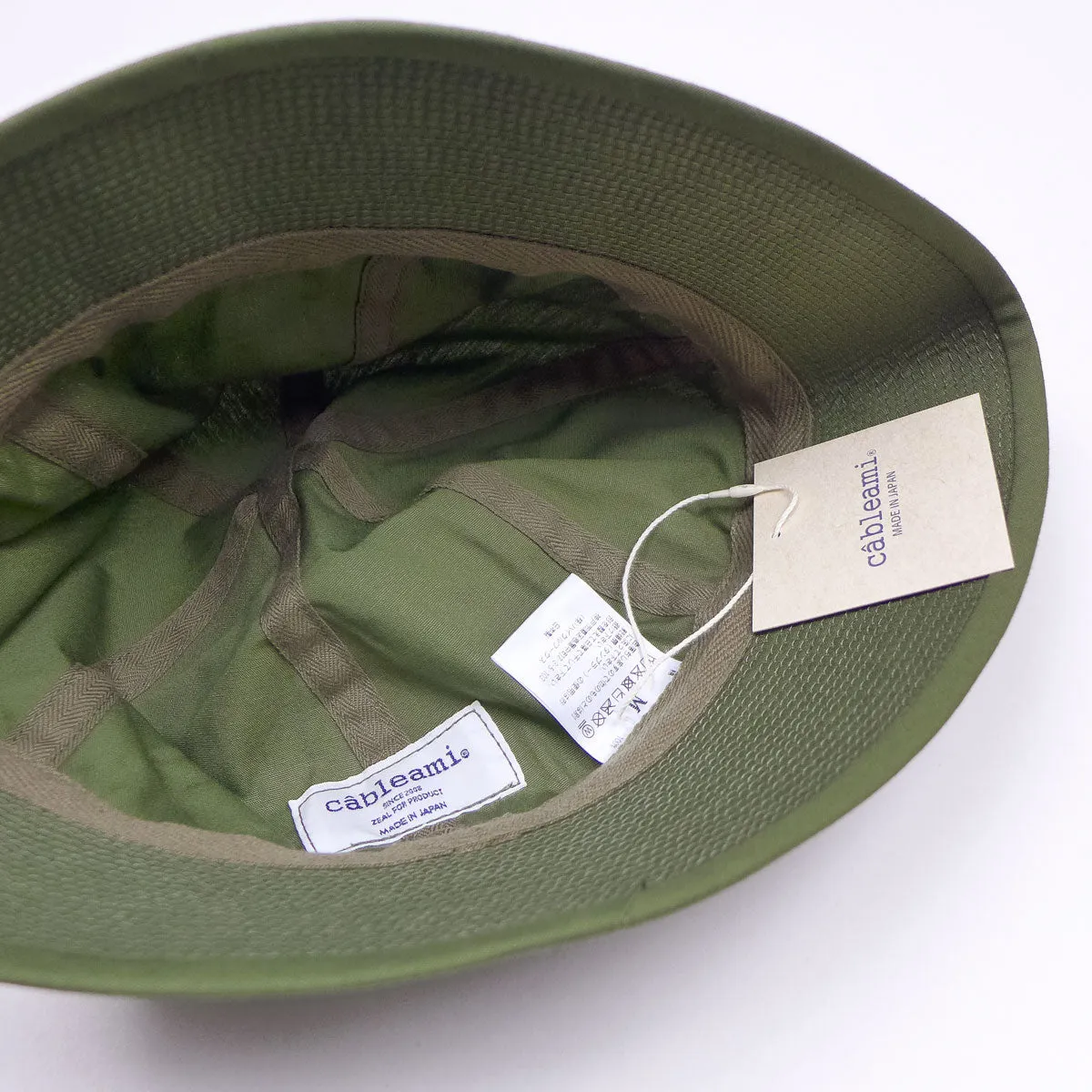 cableami - Poplin (Vat Dye) Dixie Hat - Olive