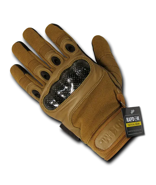 Carbon Fiber Knuckle Tactical Glove - Multiple Variants