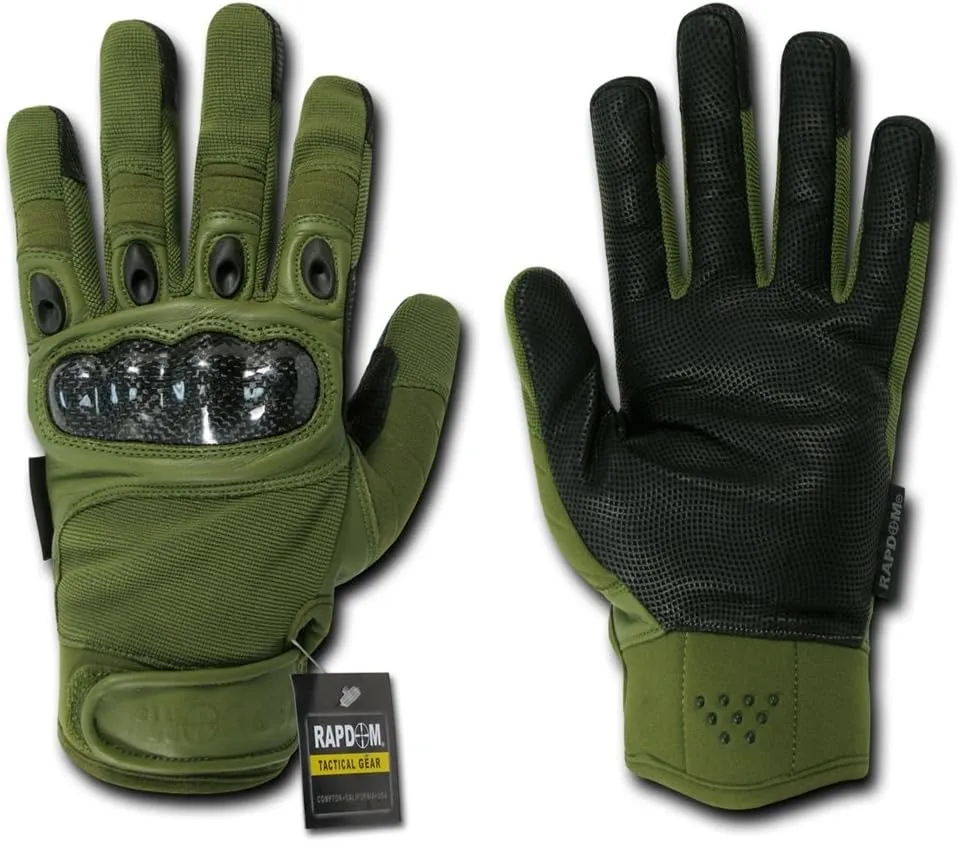 Carbon Fiber Knuckle Tactical Glove - Multiple Variants