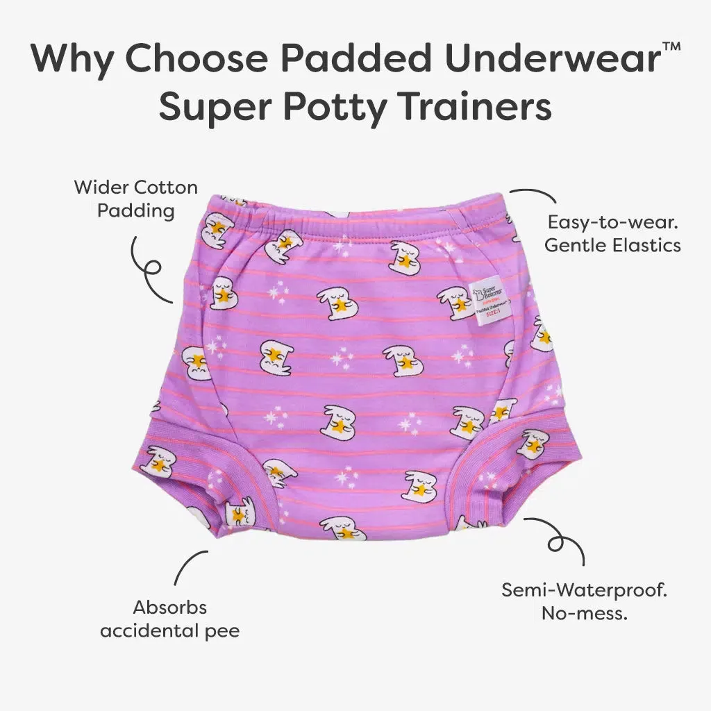 Choose Size and Print for 6 Padded Underwear