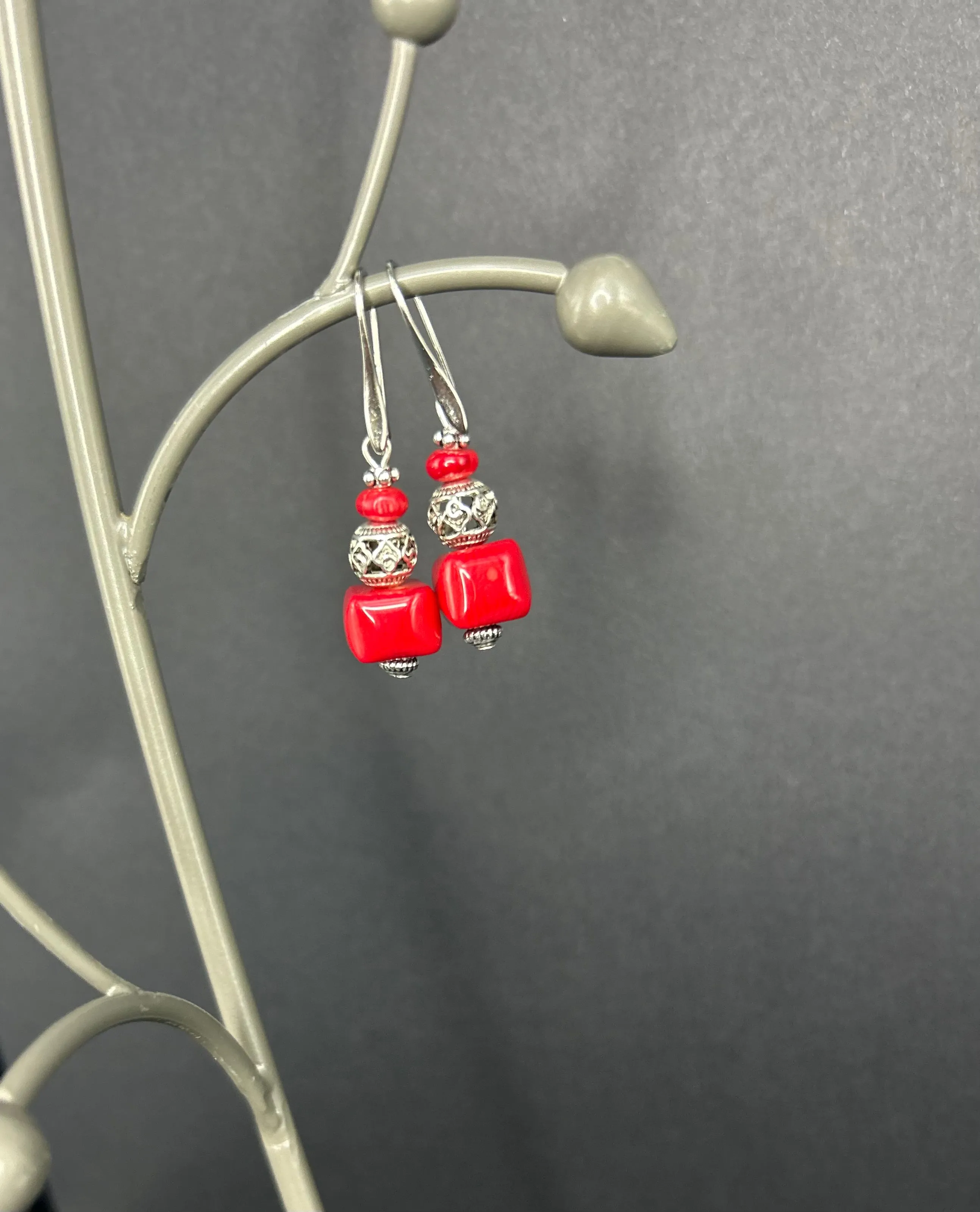 Coral Earrings