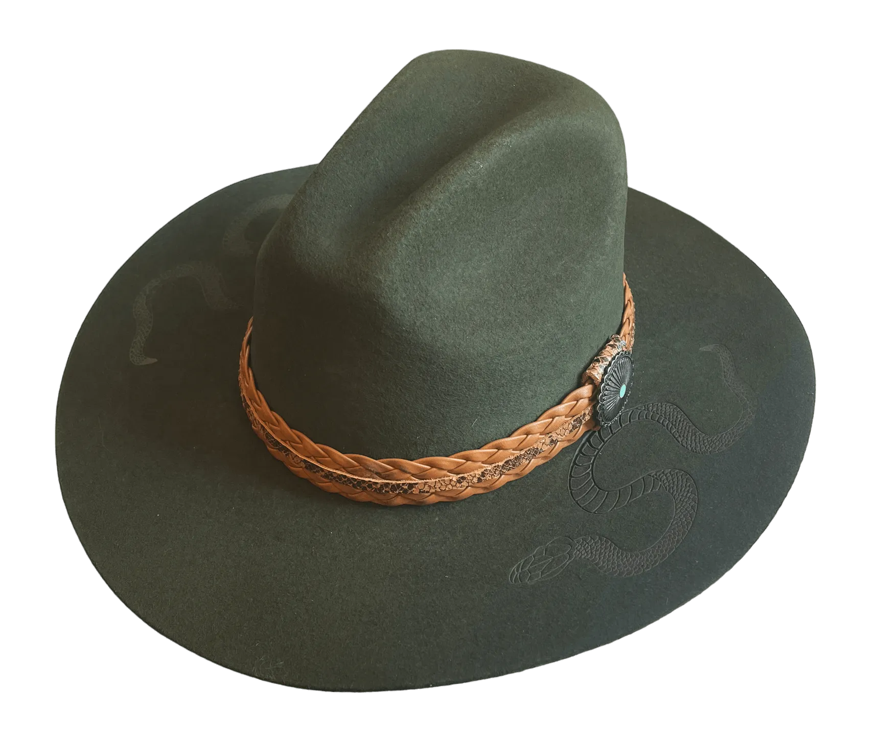 Corral Womens Green Cassidy Felt Hat