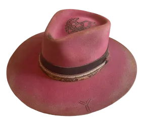 Corral Womens Pink Rebel Felt Hat