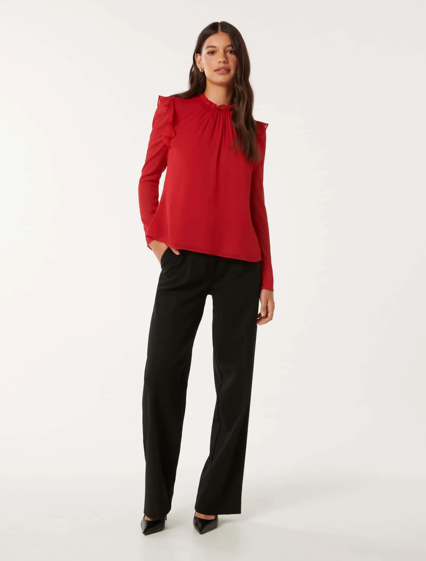 Diane Frill Detail Blouse