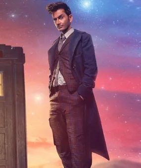 Doctor Who 10th Doctor Blue Coat