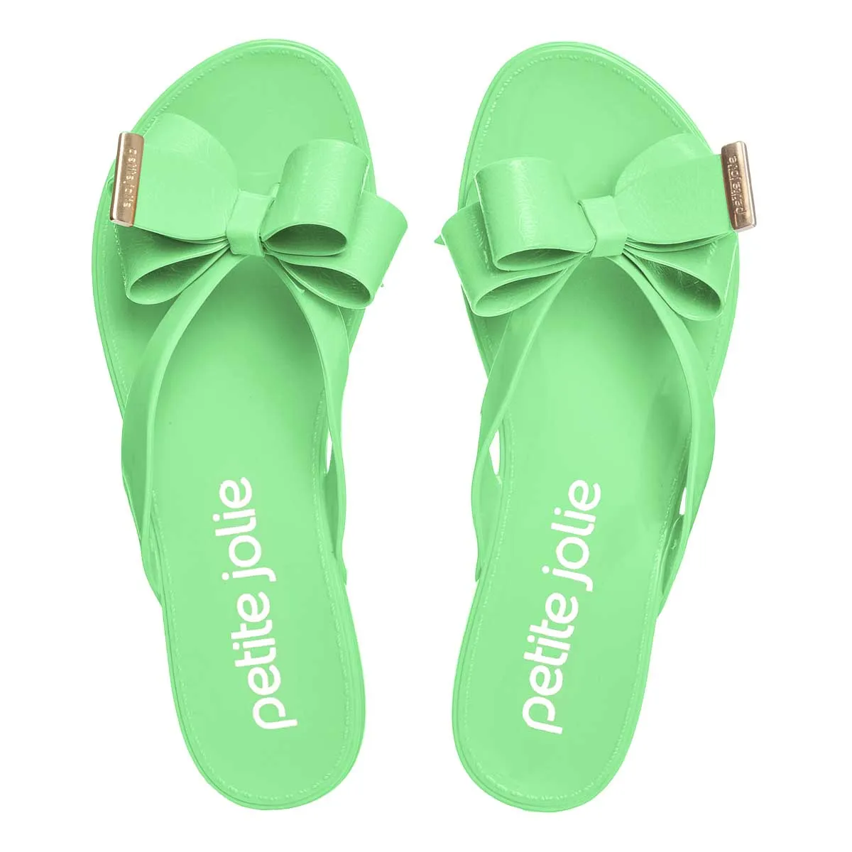 Emerald Green Big Bow Sandals