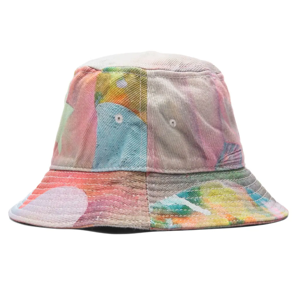 Emotionally Unavailable x So Youn Lee Stardust Bucket Hat - White/Multi