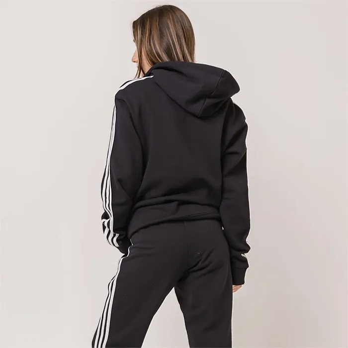 Essentials 3-Stripes French Terry Regular Full-Zip Hoodie | Hoodies & Crews | Stirling Sports