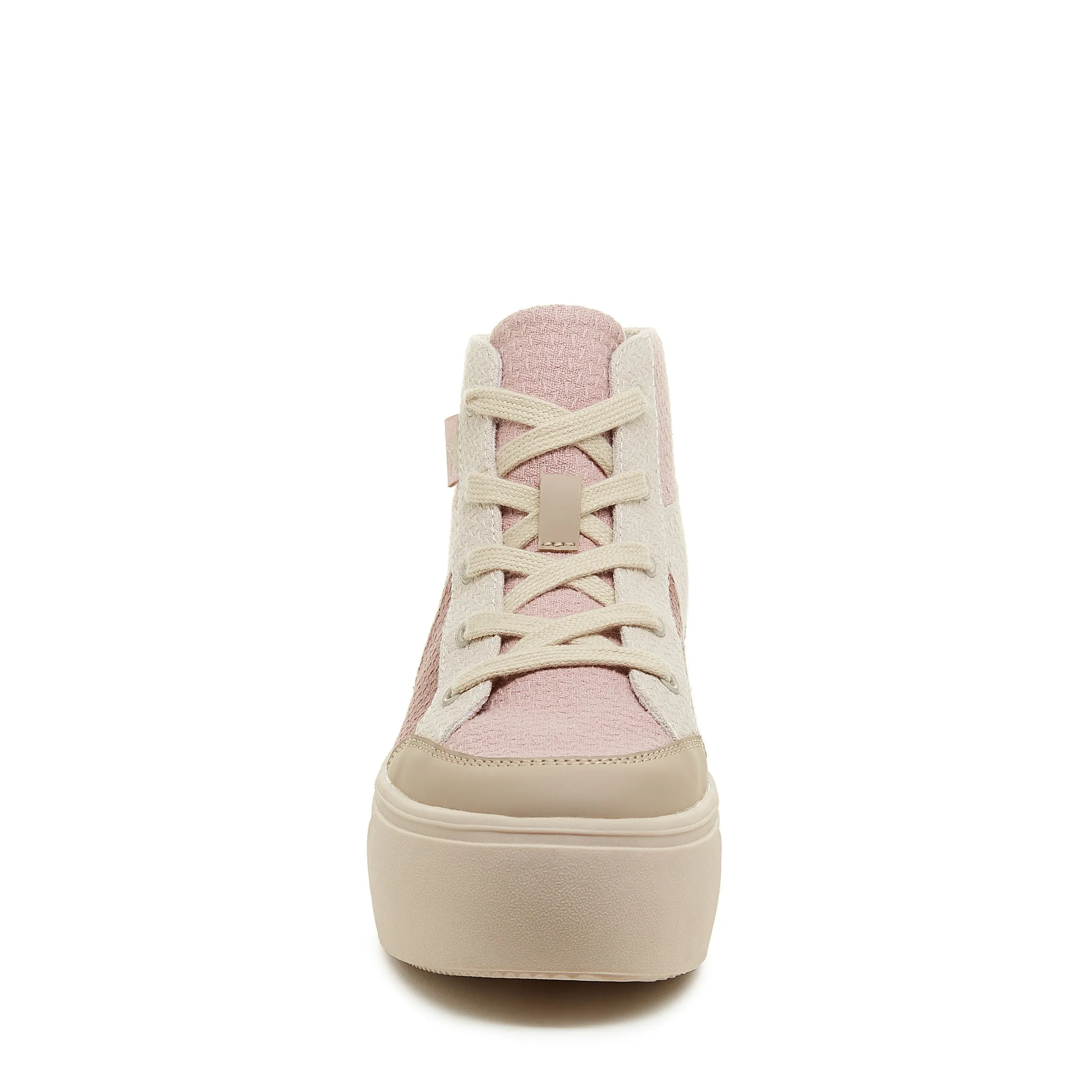 Flair Pink Patchwork Platform Sneaker