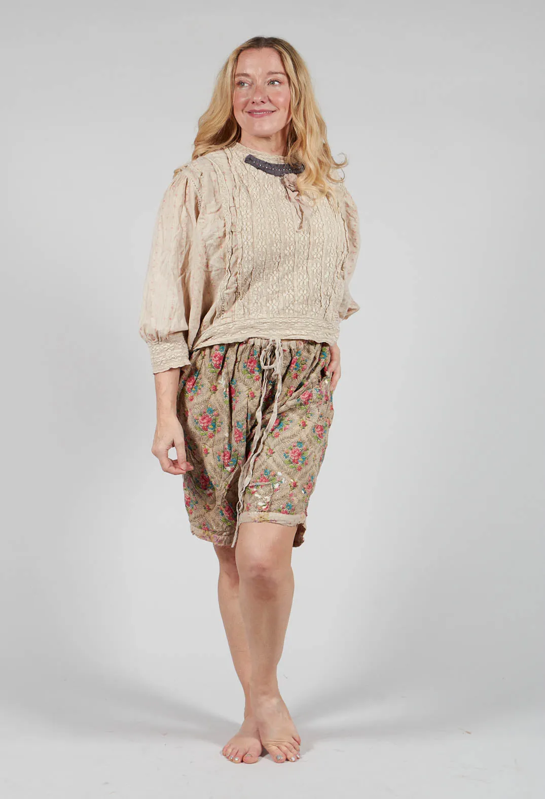 Floral Danika Blouse in Rosebud