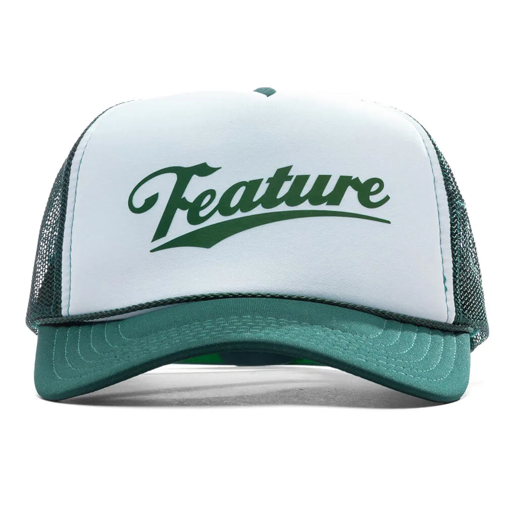 Frew Trucker Hat - Dark Green/White