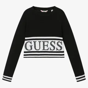 Girls Black Knitted Sweater