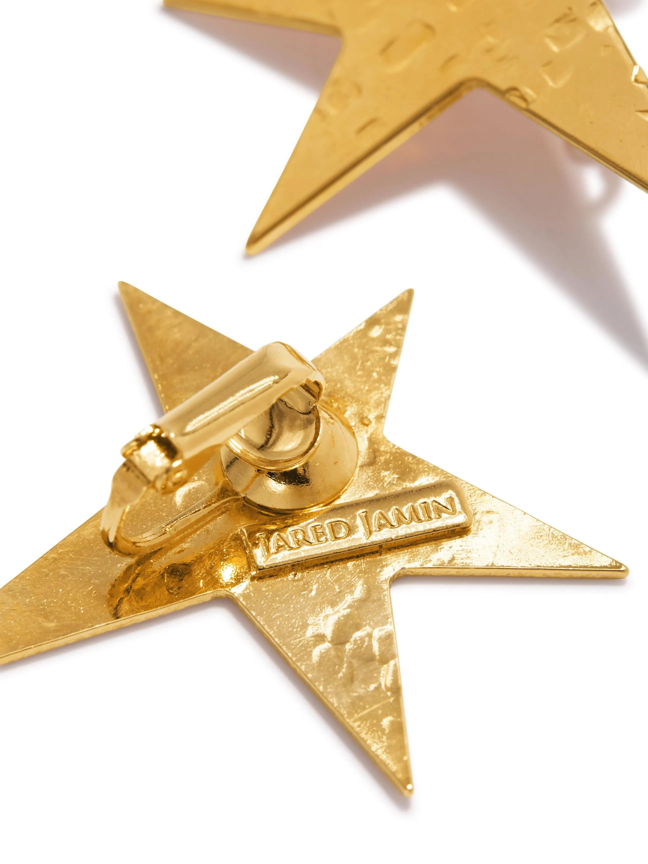 Gold Shooting Star Clip-on Earrings