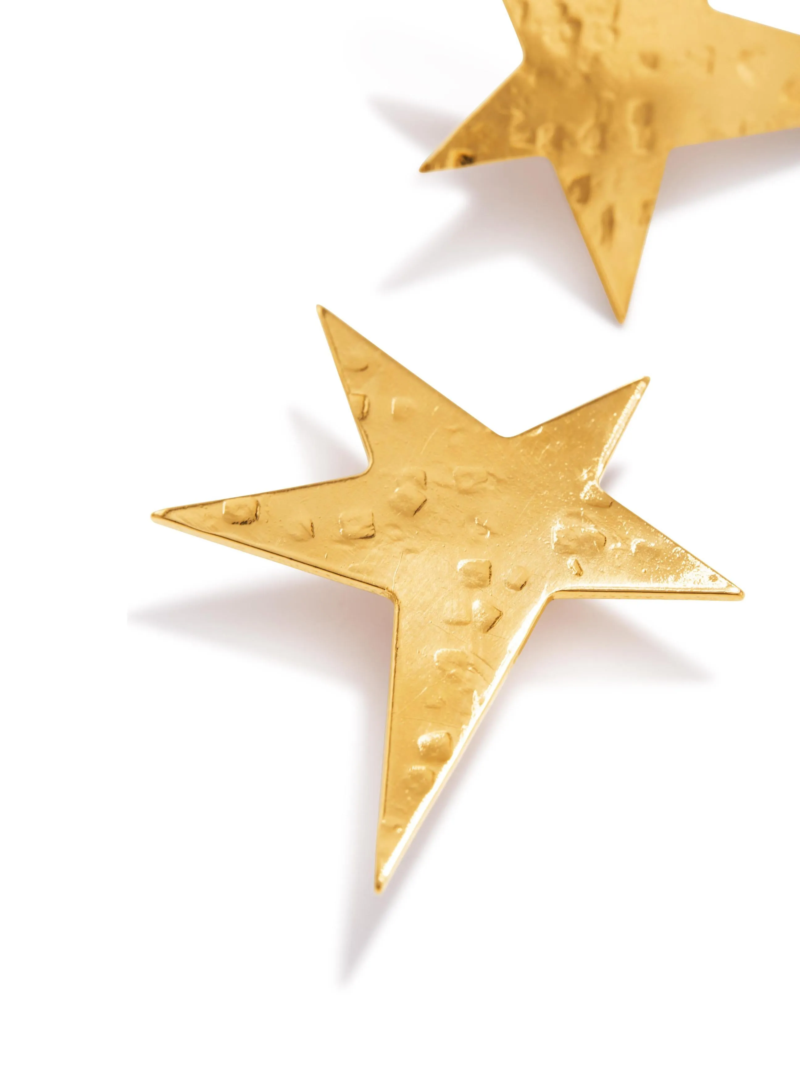 Gold Shooting Star Clip-on Earrings