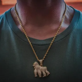 Gorilla Necklace in Yellow Gold