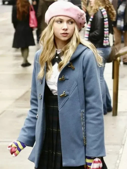 Gossip Girl Jenny Humphrey Grey Coat