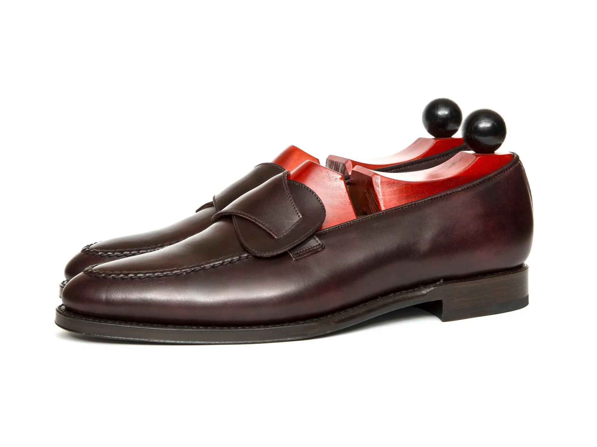 Hawthorne - MTO - Plum Museum Calf - TMG Last - Single Leather Sole