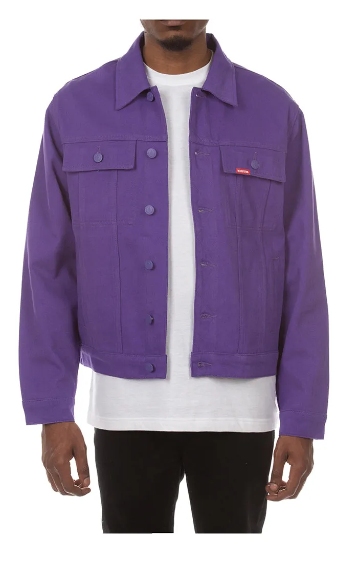 ICECREAM dagger denim jacket - prism violet